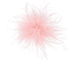 Veerbroche voor dames, grote bloemenbroche met veren, elegante reversspelden, oversized, voor jurken, kleding, feest, bruiloft, banket, dans, roze