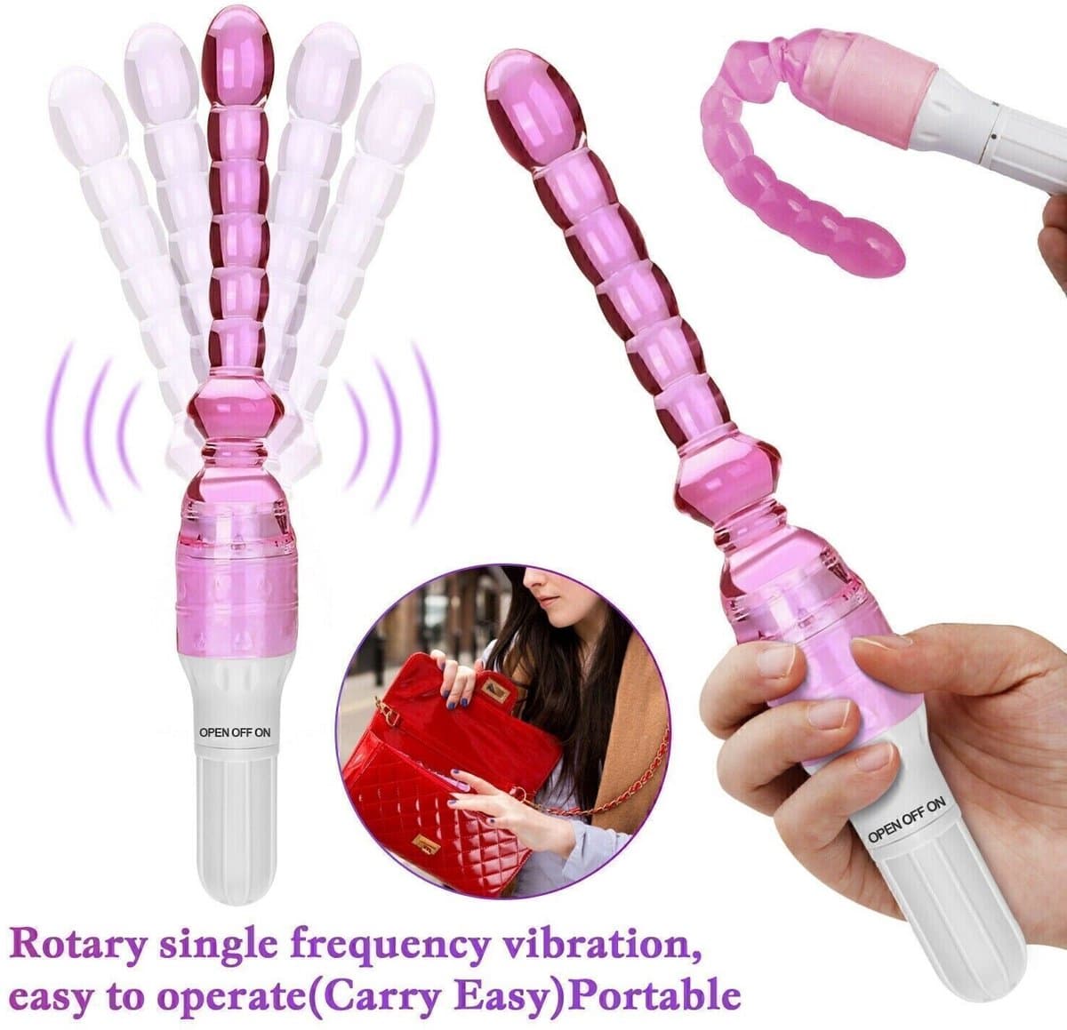 Vagina Clitoris Anale Seks Voor Vrouwen Mannen Koppel Vibrerende Plug Kralen Billenspeeltje Massager — afbeelding 1