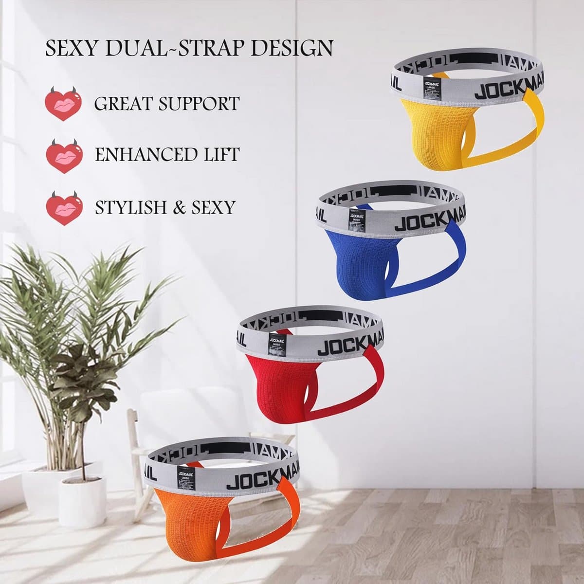 Heren Jockstrap Athletic Supporter Ondergoed – Sportieve Slip voor Comfort en Stijl — afbeelding 1