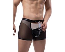 Boxershorts voor heren in kunstleer en wetlook - Sexy lingerie en ondergoed in grote maten