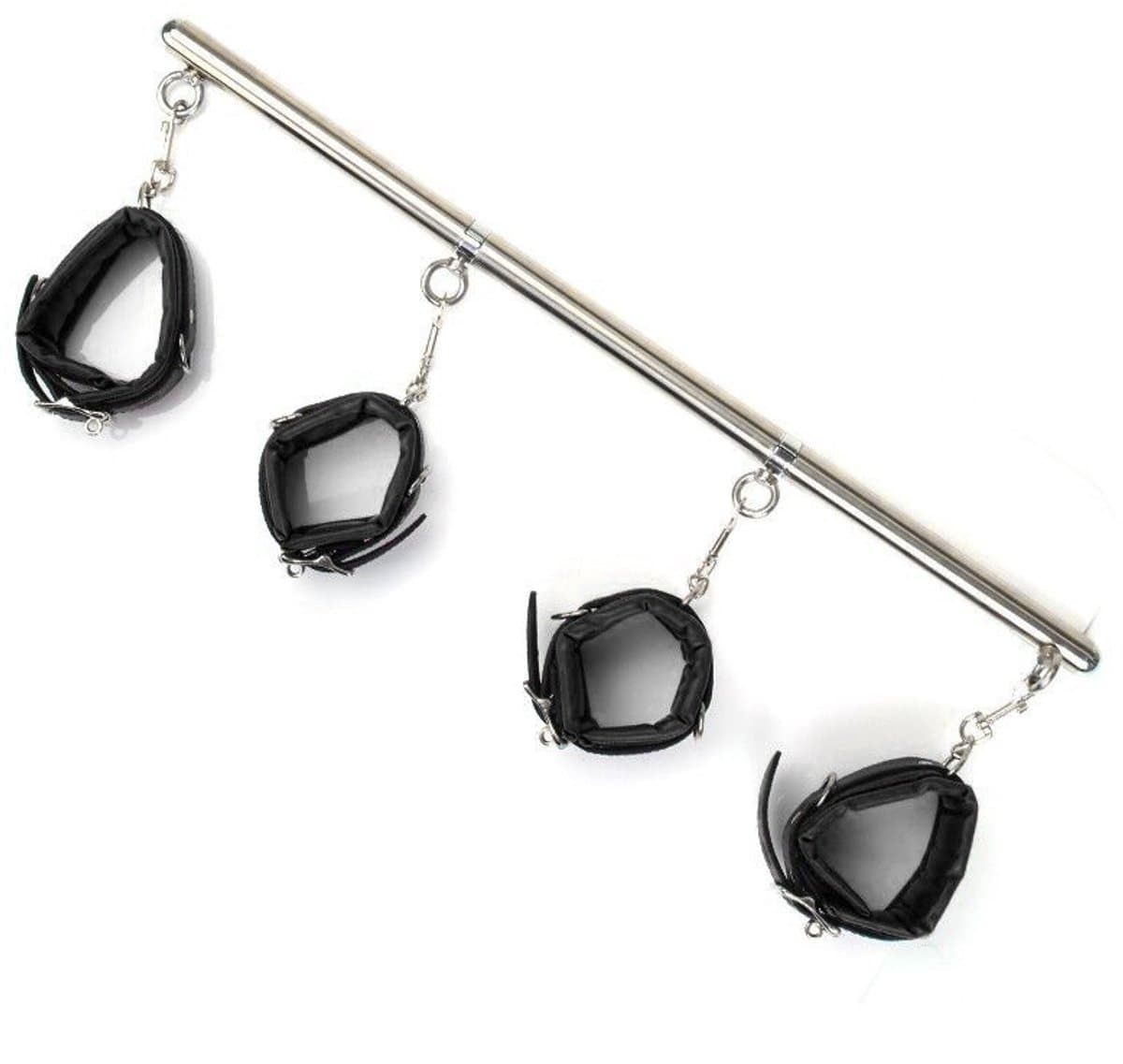 Oneay BDSM Spreidstang met Hand- en Enkelboeien – Verstelbare Bondage Spreidstang 63 cm – SM Seksspeeltje voor Stellen — afbeelding 1