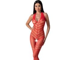 Passion - Bs100 Bodystocking Red One Size