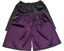 Set van 3 Satijnen Boxershorts voor Heren Mouwloos Comfortabel Ondergoed
