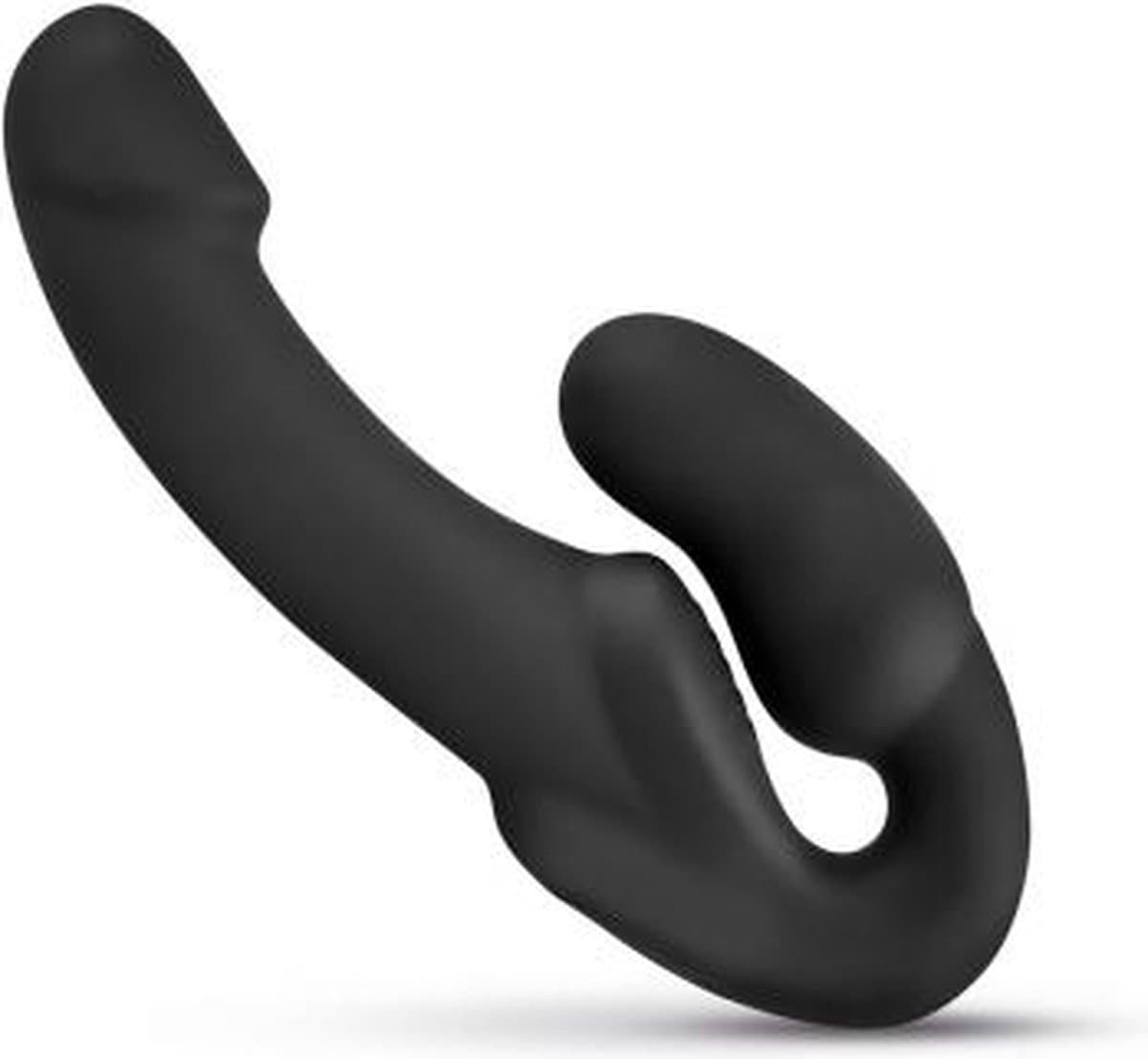 No-Parts - Morgan Strapless Strapon Dildo 22 cm - Zwart - Vrouw - Speeltjes - Moederdag - Strapon - voorbinddildo - Dildo - Vibrator - Penis - Buttplug - Sexy - Tril ei - Erotische - Man - Dames — afbeelding 1