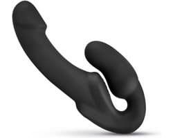 No-Parts - Morgan Strapless Strapon Dildo 22 cm - Zwart - Vrouw - Speeltjes - Moederdag - Strapon - voorbinddildo - Dildo - Vibrator - Penis - Buttplug - Sexy - Tril ei - Erotische - Man - Dames