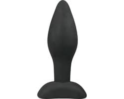 Kleine zwarte siliconen buttplug