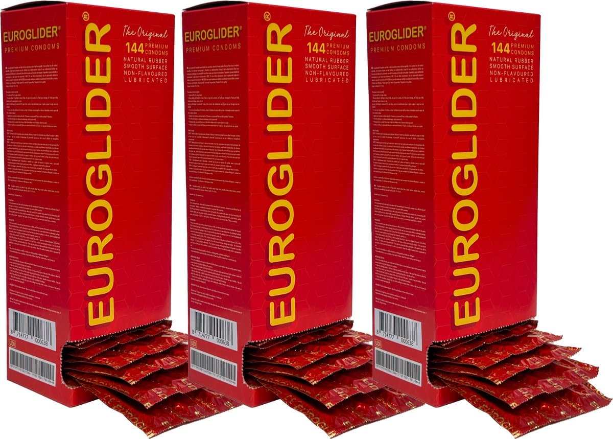 Euroglider Condooms 144x3 stuks | Best verkochte condoom in de professionele sector — afbeelding 1