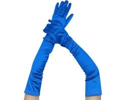 Lange dames handschoenen - extra lange satijnen stretch satijnen handschoenen - vintage feest dameshandschoenen - bruidshandschoenen - geschikt voor bruiden bruiloft opera theekransje