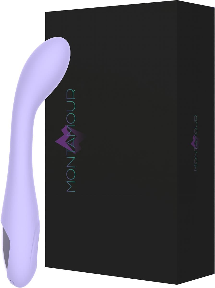MontAmour Eve – Vibrator voor Vrouwen – G-Spot & Clitoris Stimulator – 10 Vibratiestanden – Oplaadbaar – Waterdicht – Siliconen – Sex Toys voor Vrouwen en koppels - Hygiene - Veilig - Lila - Paars - Massage — afbeelding 1
