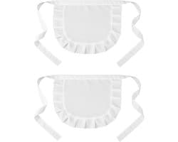 Witte Halfschortje voor Meisje en Vrouwen Cosplay Costume en Lolita Kleding