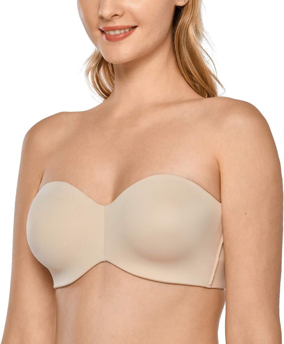 Strapless Minimizer BH Zonder Beugel Grote Maten met Antislip Bandjes — afbeelding 1