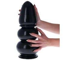 XXL Buttplug 35 cm 14,5 - Mega Grote Anaalplug - Gemaakt van PVC - Met Zuignap - Zwart - Dikke Butt Plug