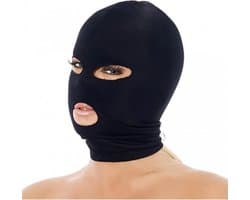 Rimba - SM Hoofdmasker - Hood uit elastische stof Met Gaten Voor ogen En mond