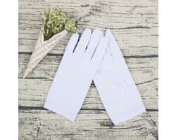 Dames Handschoenen Wit - Vrouwelijke Handschoenen - Eczeemhandschoen - White Gloves - Jewelry Handschoen - Werk Handschoen - Beauty salon handschoenen - Veiligheid Handschoen Lichtgewicht Unisex Zacht MAAT L ----- XXO®
