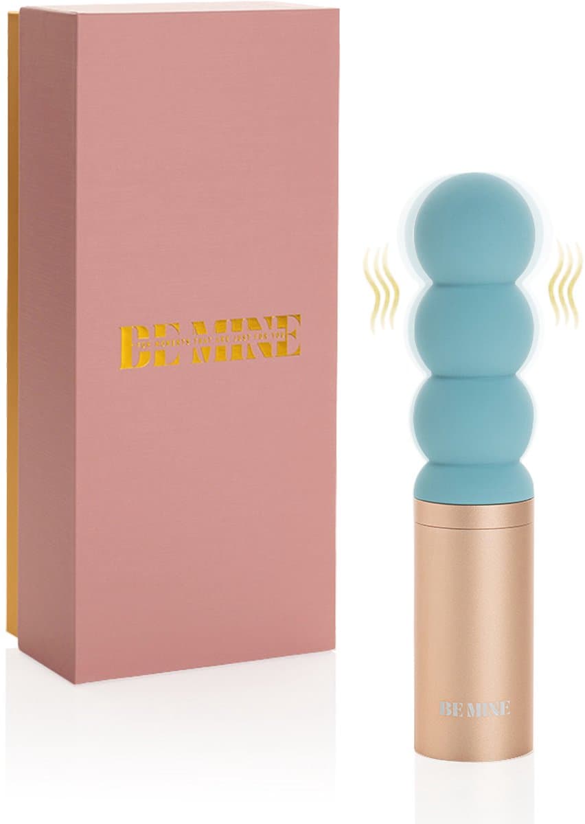 Be Mine Triple Temptation – Vibrator - Clitoris Stimulator - Vibrator voor Vrouwen - Sex Toys voor Mannen - Sex Toys voor Vrouwen - Sex Toys voor Koppels - 5 standen - USB-C - IPX7 - Powder Blue — afbeelding 1