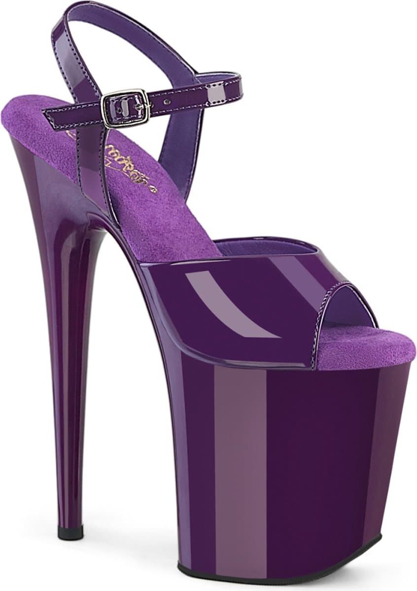 Pleaser - FLAMINGO-809 Sandaal met enkelband, Paaldans schoenen - US 7 - 37 Shoes - Paars — afbeelding 1