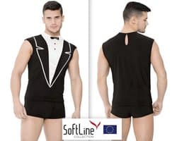 Softline - Ober outfit -zwart M/L