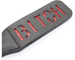 Paddle met BITCH Tekst| Double Spank| Leder