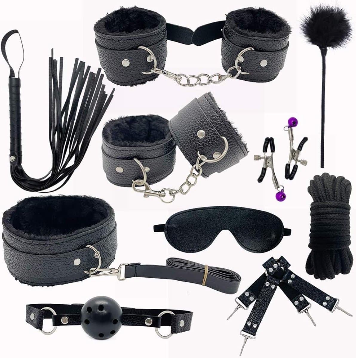 DD Sex Toys voor Koppels Vastbinden - Bondagesets - Extreme voor Mannen & Vrouwen - 28x20x7cm - Zwart — afbeelding 1