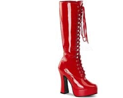 Pleaser - ELECTRA2020 Kniehoge laarzen - US 16 - 47 Shoes - Rood