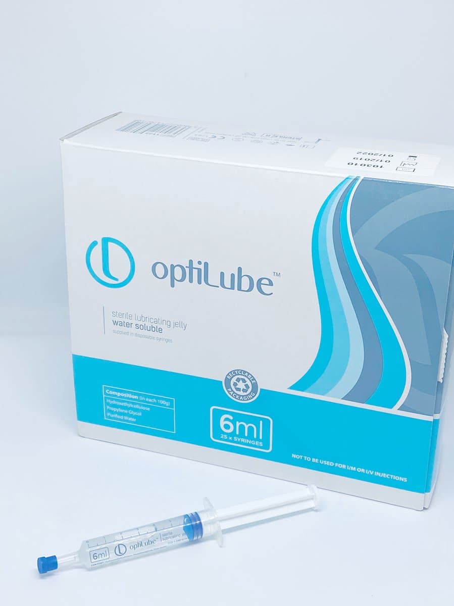 Optilube medisch glijmiddel - spuit 6 ml — afbeelding 1