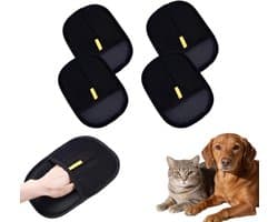 Handschoenen vachtverzorging huisdier haar handschoen dubbelzijdige grooming handschoen dierenhaarverwijderaar huisdier haar remover voor meubels reiniging bank auto