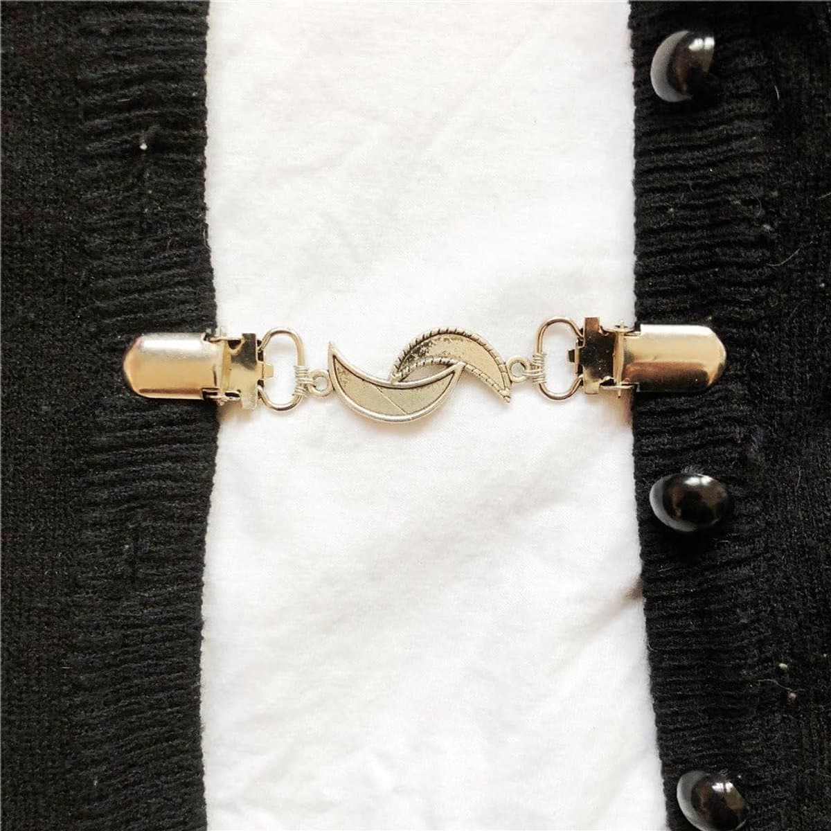 Clip Trui Keten Cinch Clip Kleding Blouse Kraag Broche Pin Sjaal Clip — afbeelding 1