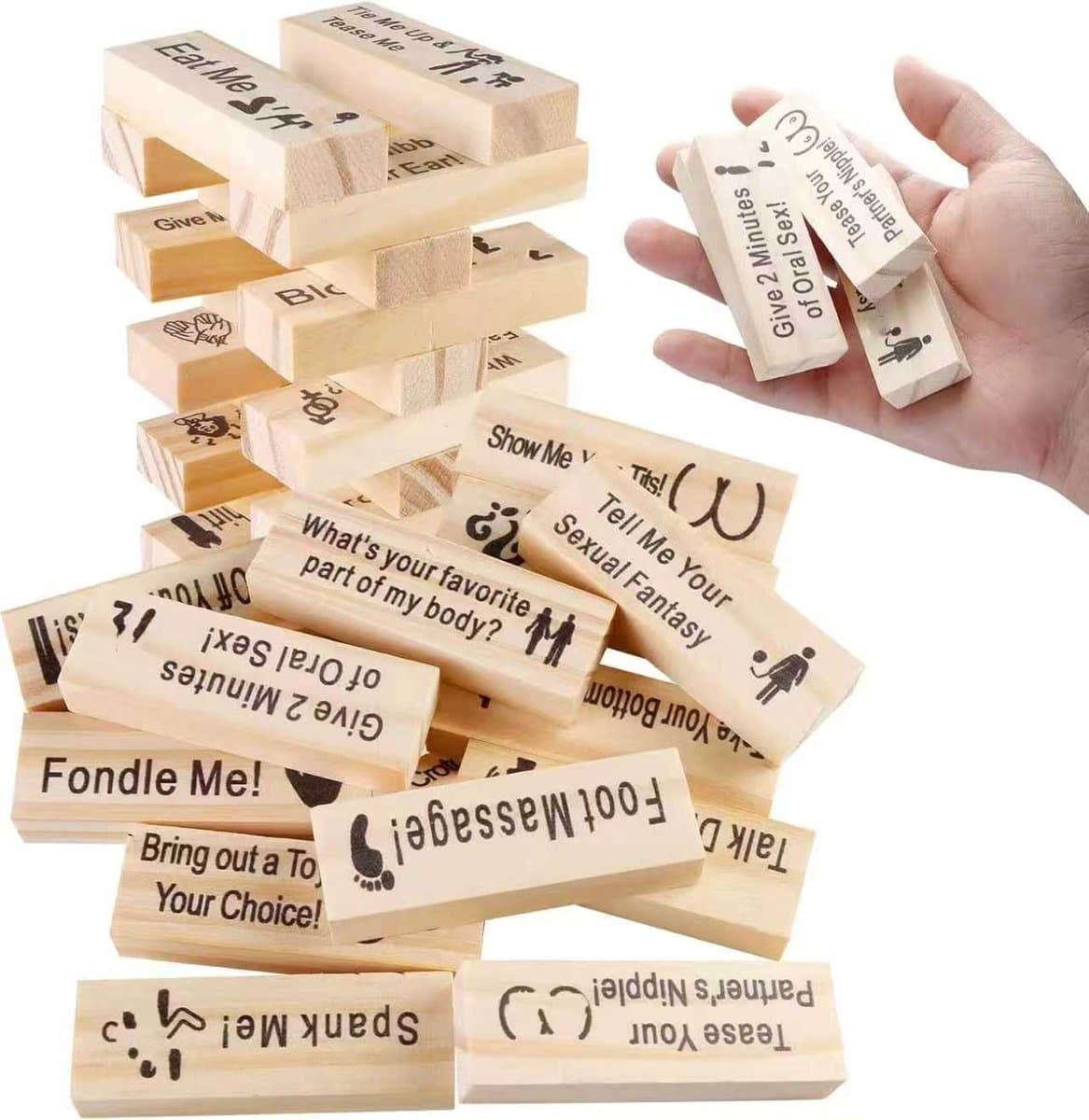 Jenga - XXL - Sex spel - Sex spelletjes - Nederlandse versie — afbeelding 1