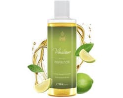 Vibratissimo Inspiration 100 ml massageolie - Verfrissend met limoengeur - Stimulerend, Citrus, Frisse geur & glijolie, Liefdesolie