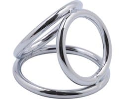 Banoch - Triple cockring metaal large ∅ 37 - ∅ 45 - ∅ 50 | penisring