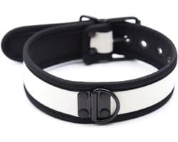 Banoch - Lindo Collar Blanco Neoprene - halsband wit neopreen - puppy play