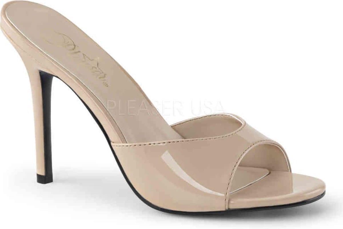 Pleaser - CLASSIQUE01 Muiltjes met hak - US 11 - 41 Shoes - Creme — afbeelding 1
