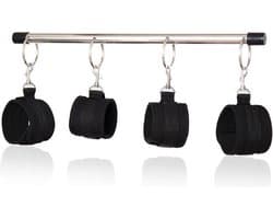 BDSM spreader bar / spreidstang verstelbaar met 4 hand/enkelboeien Cimejo®
