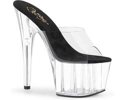 Pleaser - ADORE-701 Muiltjes - Paaldans schoenen - 44 Shoes - Transparant