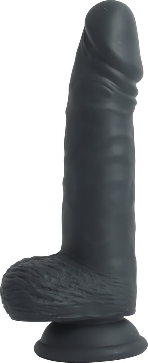 Banoch Dildo 17 cm | Zwarte Siliconen Dildo met Zuignap | Rechte Penisvorm | Ø 3,4 cm | Realistisch & Flexibel | 200 g — afbeelding 1