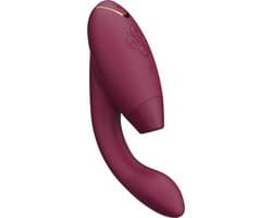Womanizer Duo 2 - DE TarzanVibrator - Luchtdruk (clitoris) + Vibrator (G-Spot) - Herlaadbaar - Waterdicht - Bordeaux