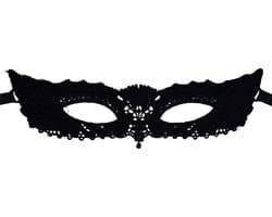 Miresa - Masker MM045 - Smal sexy kanten masker - Zwart