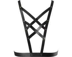 Bijoux Indiscrets - Maze Net Cleavage Harness Zwart