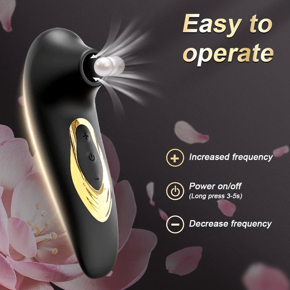 Mini luchtdrukvibrator - Sucking vibrator - Reis vibrator - Clitoris & G-spot Stimulator Luchtdruk Vibrator- seksspeeltje — afbeelding 1