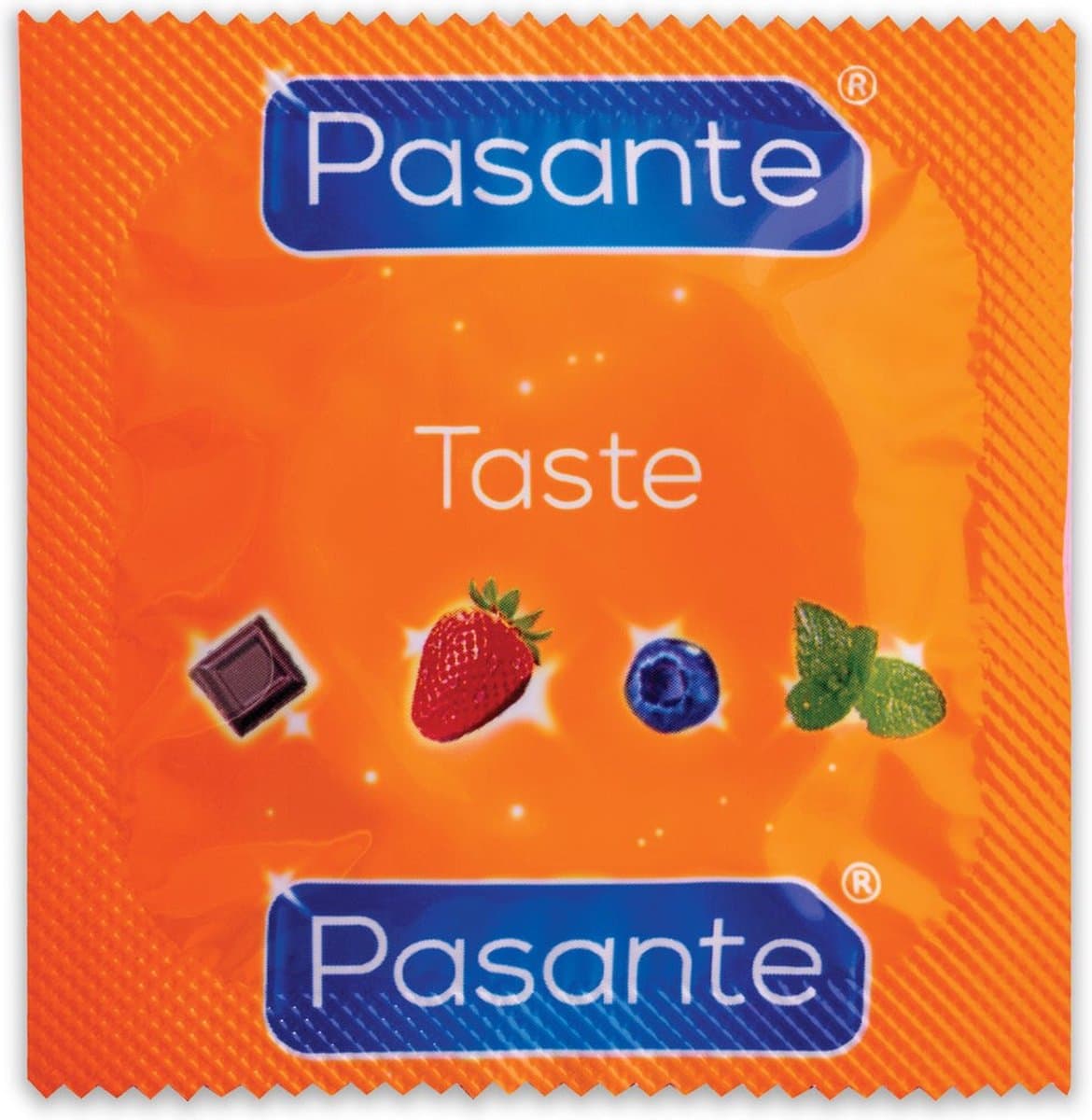 Pasante Taste - Condooms - Mix van Smaken - Gekleurd & Geurend - 3 stuks — afbeelding 1