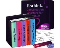 Gesprekskaarten Koppels - Relatie Vragen - Verbinding Verdiepen - 500 Vragen - 2 Spelers - N.v.t.