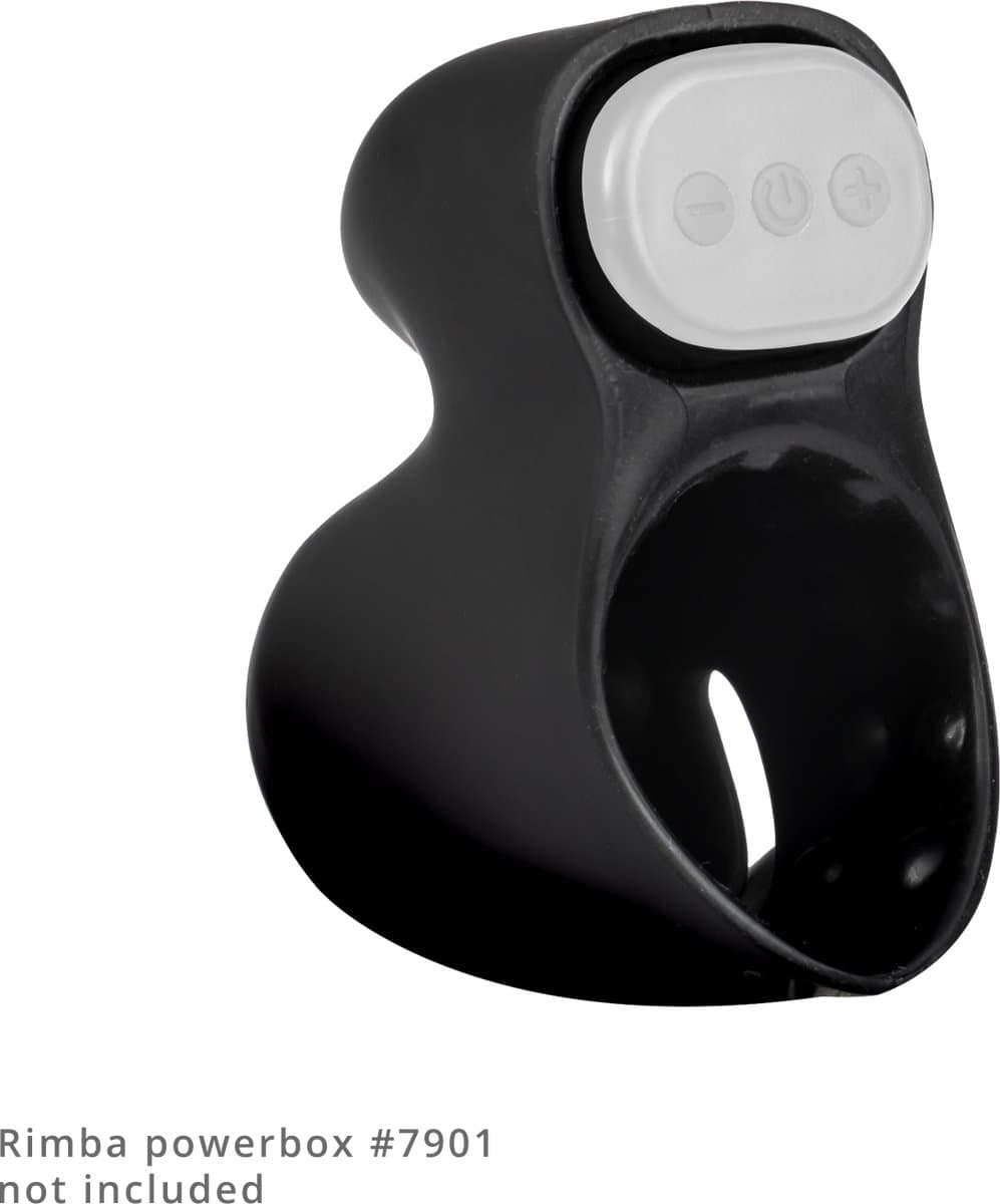 Rimba Electro Play - E-Stim Penis Head Stimulator - Bi-Polair - Zwart — afbeelding 1