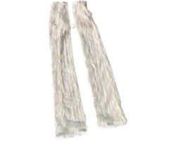 Vingerloze Handschoenen - Kant Koker - Zonbescherming - Mesh Dunne Stof - Lange Kant - Zwart