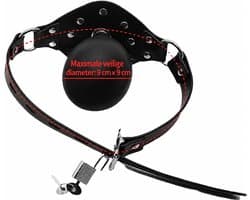 Opblaasbare gag bal - Inclusief slot en sleutel - BDSM - Gag