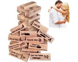 OLOEY Stacking Blocks-een leuk bordspel speciaal ontworpen voor stellen-dat evenwicht-en behendigheid op de proef stelt en zorgt voor extra plezier en romantiek in de slaapkamer