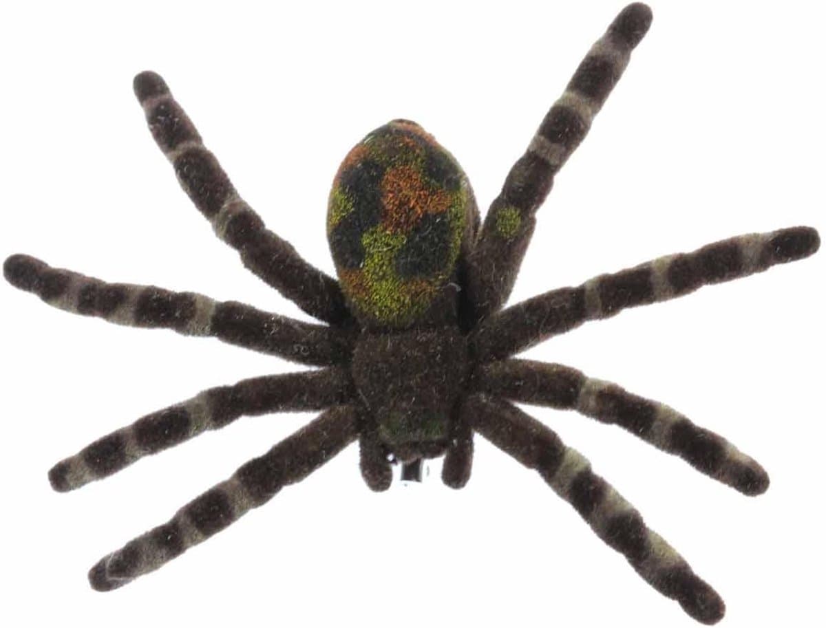 Spinnenbroche Spinnenbroche Halloween Vogelspin Tarantel Horror - Handgemaakte Modesieraden I Reversspeld Knop Pins — afbeelding 1