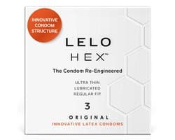 LELO HEX Original Condooms - 3 Stuks
