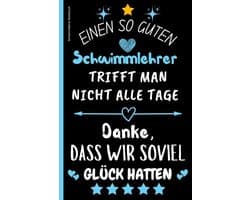 Notizbuch: Notizbuch als Dankeschön für Schwimmlehrer – ideales Geschenk für Schwimmtrainer. Notizbuch als kleine Aufmerksamkeit und ... Auch als Schwimmtagebuch geeignet.
