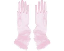 Handschoenen dames tule handschoenen mesh tule handschoenen sheer party opera handschoenen bruidshandschoenen transparant tule handschoenen nethandschoenen transparante tule