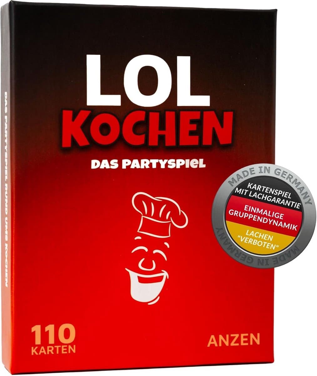 Lol Koken Partyspel: Het Hilarische Drinkspel met 110 Kaarten voor Feestjes en Cadeau — afbeelding 1